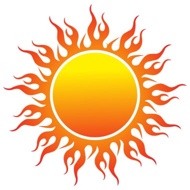 Sun logo clipart