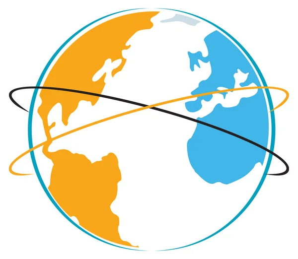 Globe-logó — Stock Vector