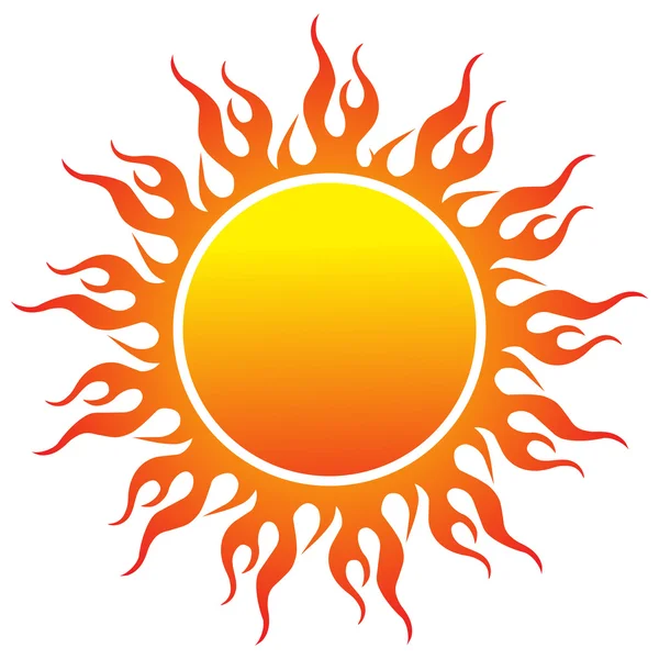 Logo del sol — Vector de stock