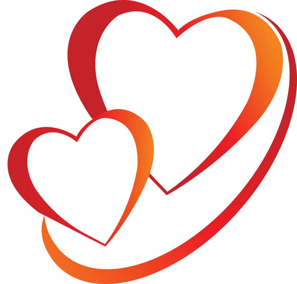 Серцях логотип — стоковий вектор