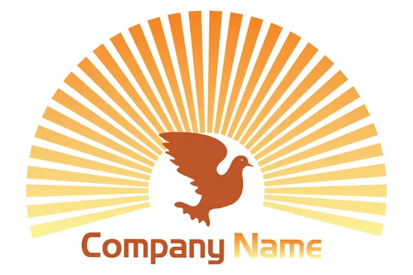 Pigeon logo — Stock Vector