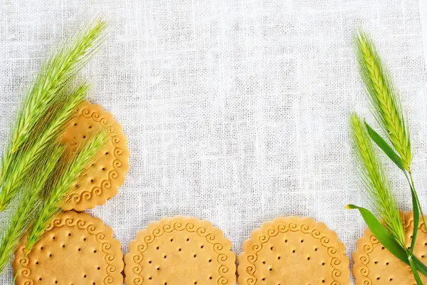 stock image Green ears with pastry.