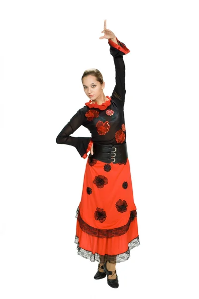 Krásná španělská tanečnice. — Stock fotografie