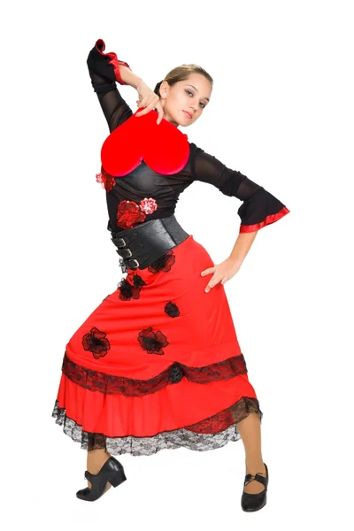 Piękny hiszpański tancerz. — Zdjęcie stockowe