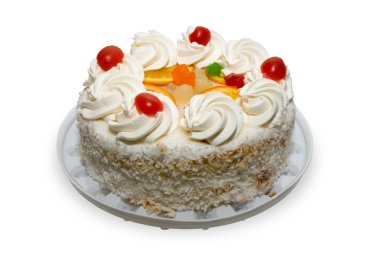 Cake with fruits clipart