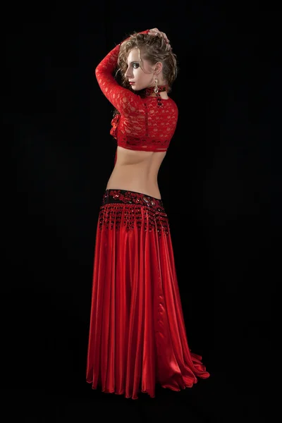 Beautiful dancer in eastern costume. — Stock Photo, Image