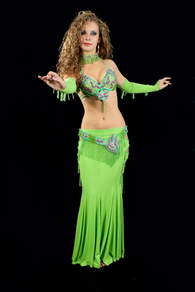 Gyönyörű táncos Kelet-jelmez — Stock Fotó