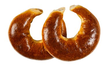 yeni pişmiş simit.