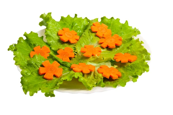 Lechuga y zanahoria . —  Fotos de Stock