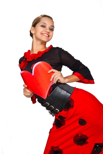 Güzel İspanyol dansçı. — Stok fotoğraf