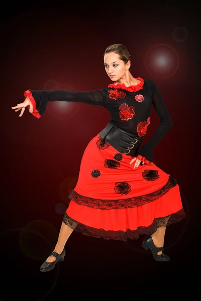 Piękny hiszpański tancerz. — Zdjęcie stockowe
