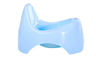 Blue potty for baby clipart
