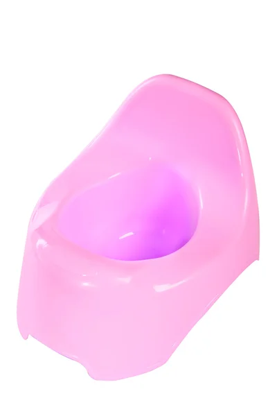 Розовый горшок для ребенка — стоковое фото
