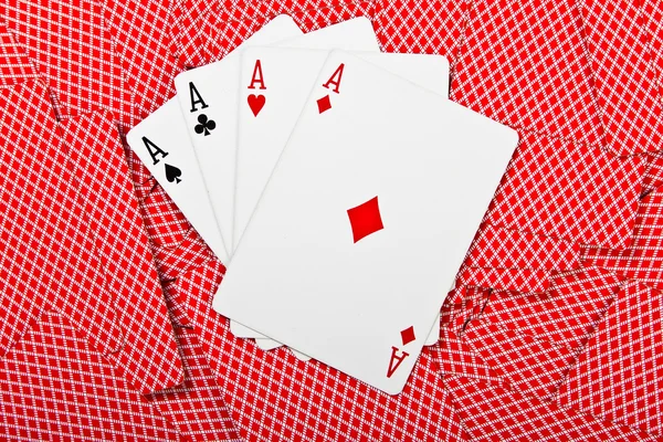 stock image Cards and pack of playing cards.