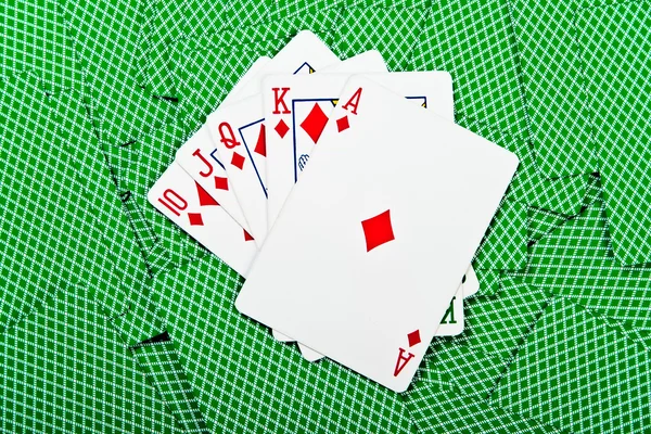 Karty i zestaw kart do gry. — Zdjęcie stockowe