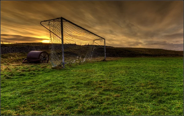 stock image Forgoten football field