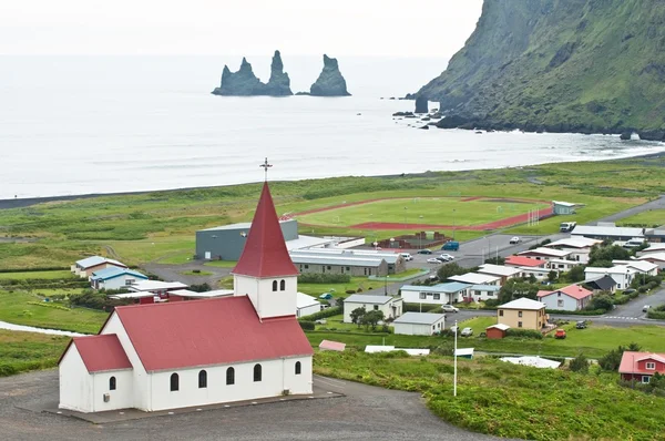 Vik, malé město na Islandu — Stock fotografie