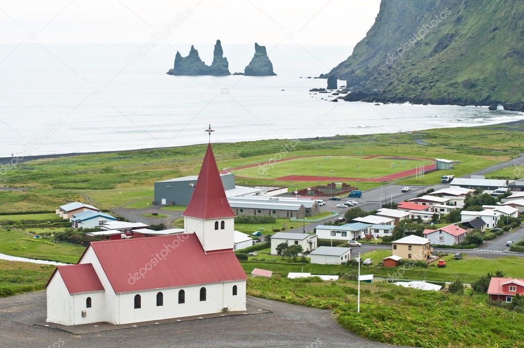 Vik, small town in Iceland