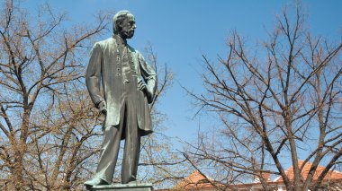 Statue of Bedrich Smetana, famous composer clipart