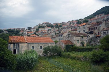Historical town of Lastovo clipart