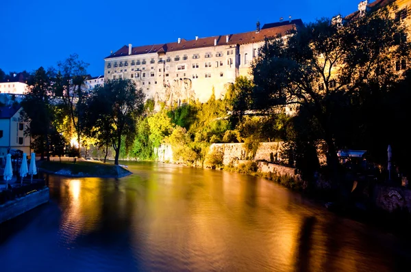 Hermosa ciudad de Cesky Krumlov, República Checa, sitio de la UNESCO — Foto de Stock