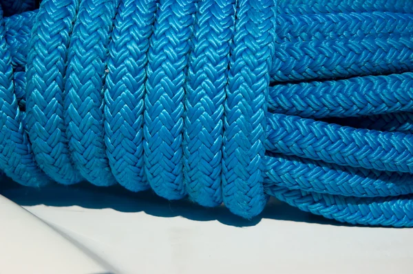 游艇的绳索系统 — 图库照片