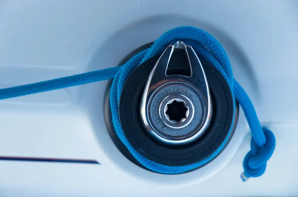 stock image Winch on yacht's board