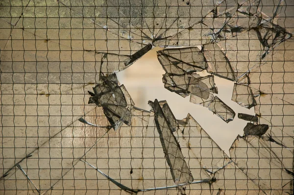 Разбитая текстура стекла — стоковое фото