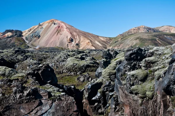 Landmannalaugar, οι "ουράνιο τόξο" βουνά στην Ισλανδία — Φωτογραφία Αρχείου