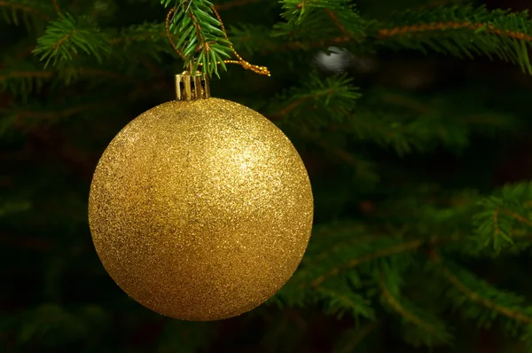 stock image Golden christmas ball