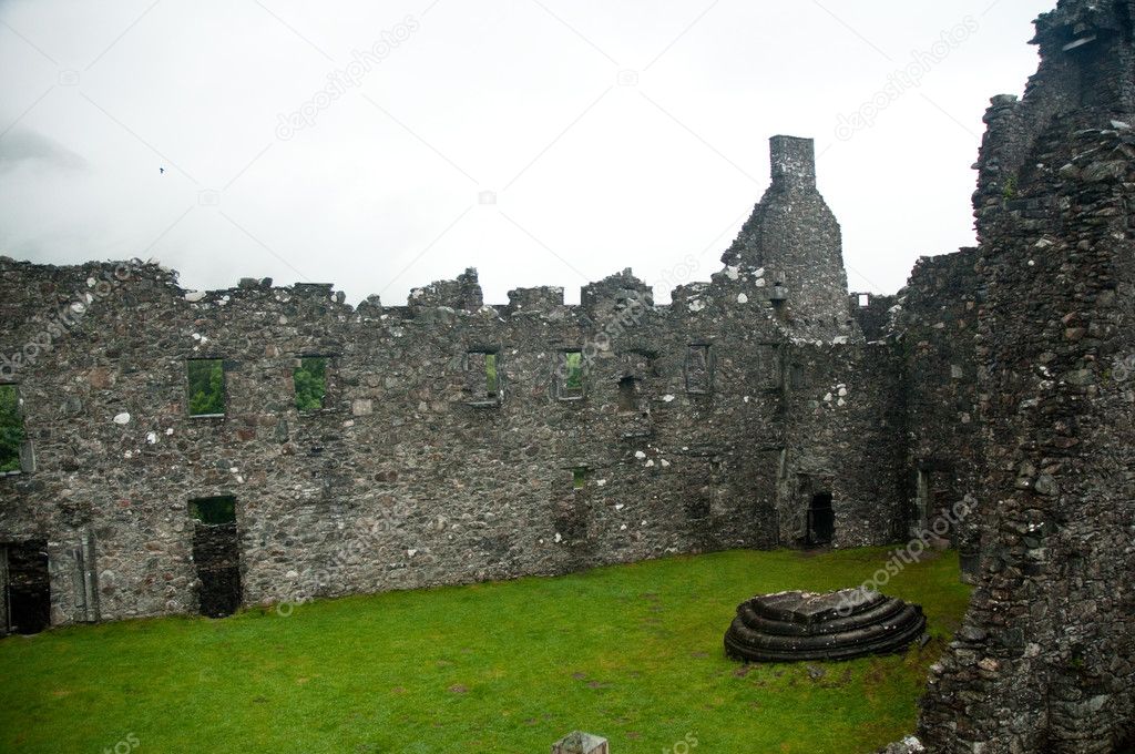 Old castle stone ruins