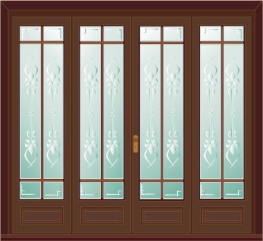 Antique door clipart