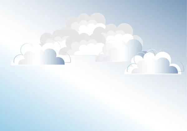 Σύννεφα φόντο — Διανυσματικό Αρχείο