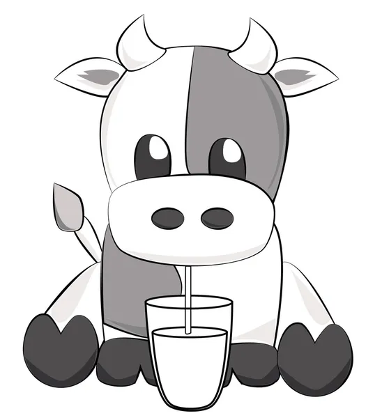 Cute calf — Stock Vector