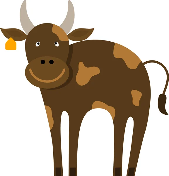面白い牛 — ストックベクタ