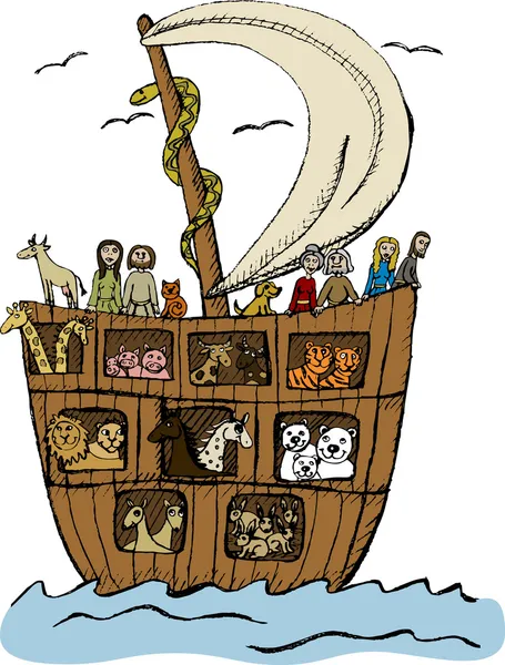De ark van Noach — Stockvector