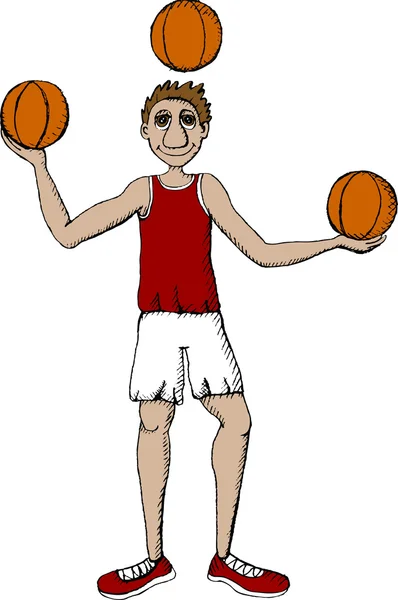 Basketbalový hráč — Stockový vektor