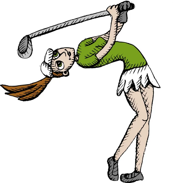 Jugador de golf Ilustración de stock