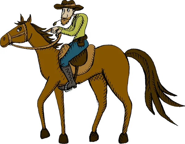 Jeździec konny — Wektor stockowy