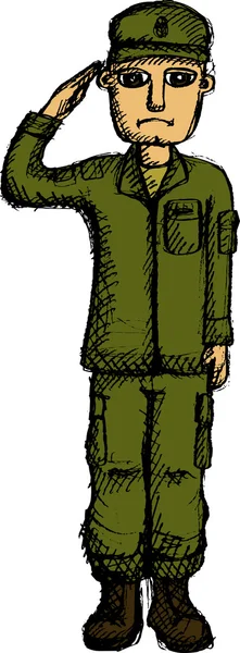 Żołnierzu Ilustracja Stockowa
