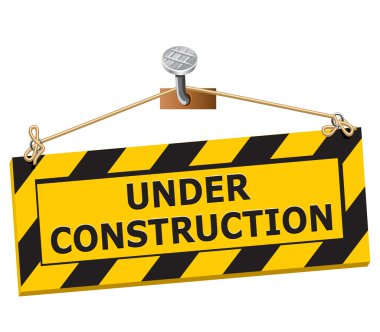 Under construction sign clipart