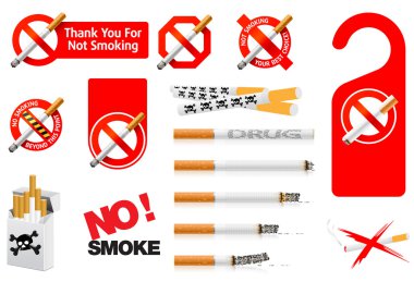 No Smoking signs clipart