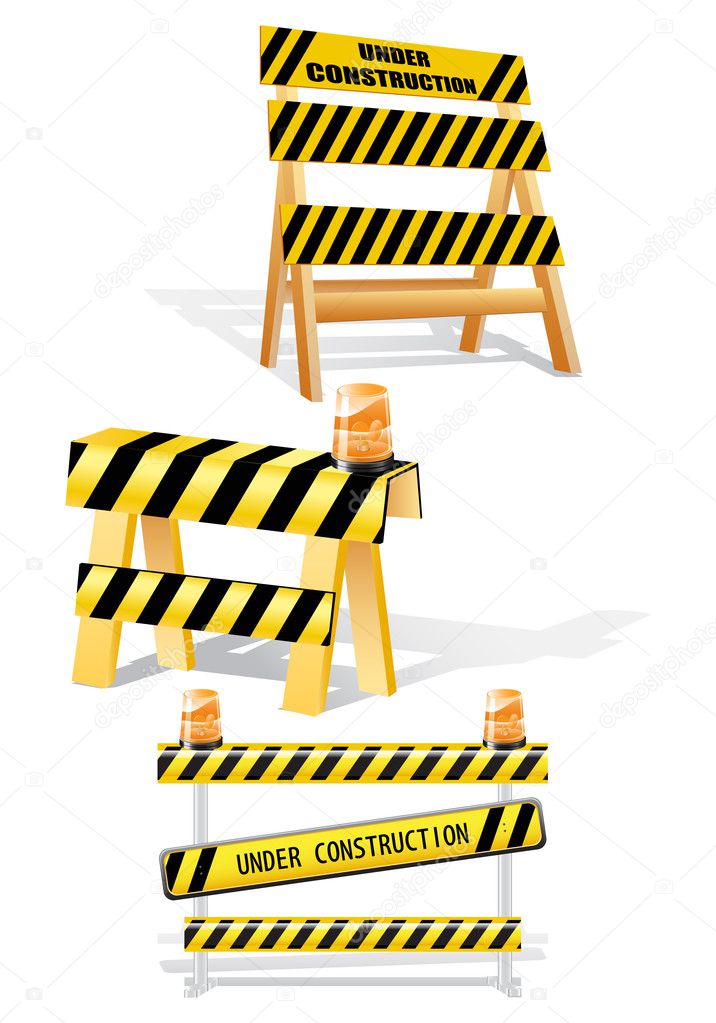 Under construction barrier
