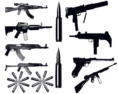 çeşitli silahlar