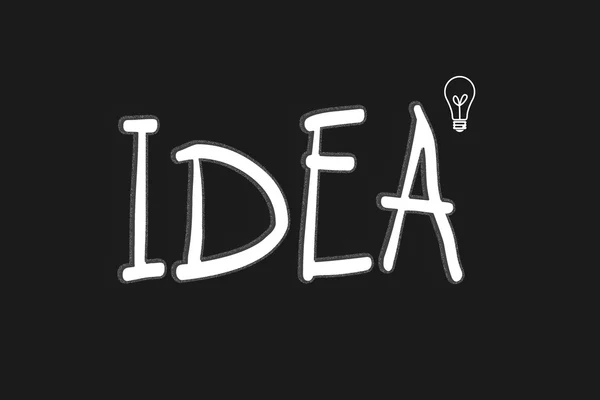 Idee und Leuchtmittel — Stockfoto