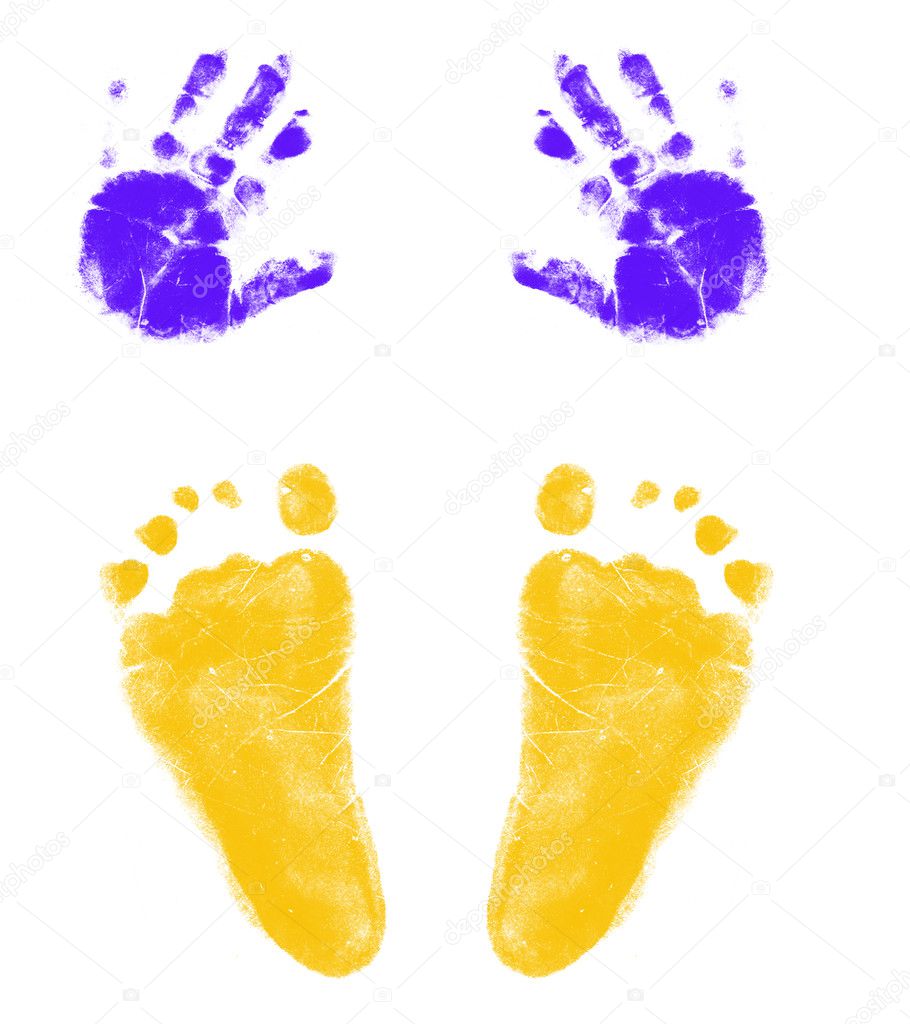 Hands and feet print