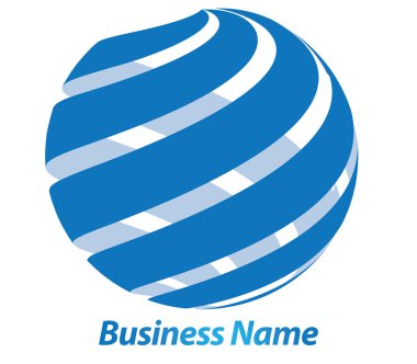 Business logo design 3D clipart