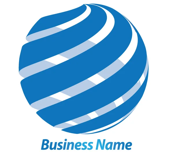 Diseño del logo del negocio 3D — Vector de stock