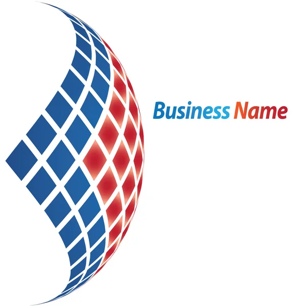 Progettazione logo aziendale 3D — Vettoriale Stock