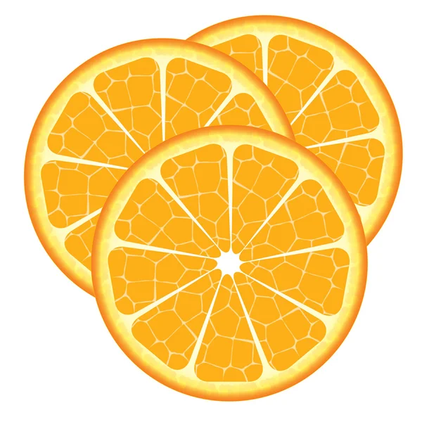 Φέτα πορτοκάλι διάνυσμα — Διανυσματικό Αρχείο
